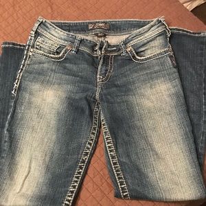 Silver suki jeans.